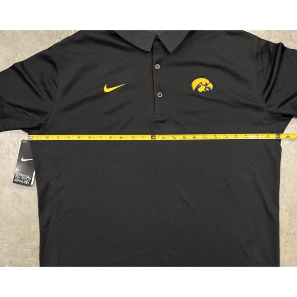 NWT Nike Dri-Fit Iowa Hawkeyes Polo Shirt Official On Field Men’s Sz XL MSRP $85 - Picture 3 of 8
